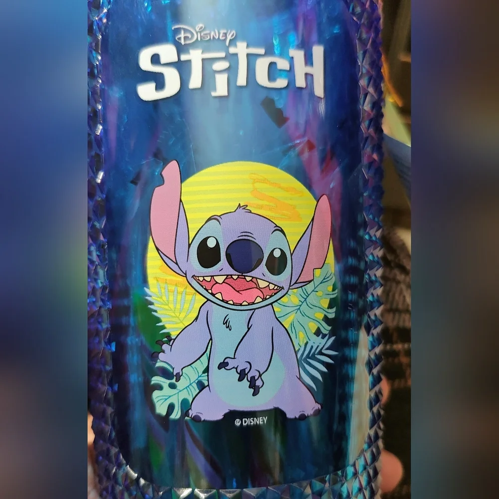 Disney Stitch Iridescent Blue Tumbler with Straw - Picture 7 of 9